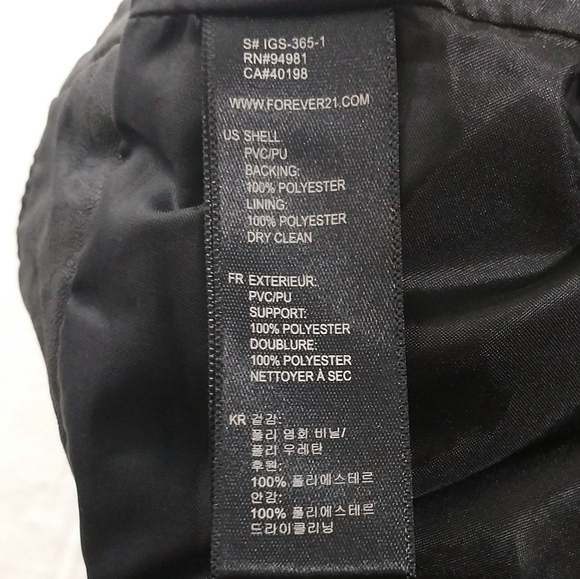 RUE 21 VEGAN LEATHER SHORT SKIRT - Picture 7 of 7